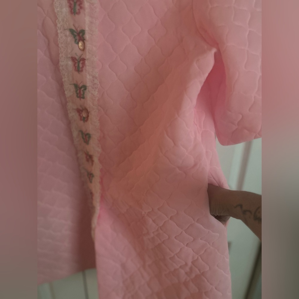Vintage 60s quilted robe - Picture 8 of 13
